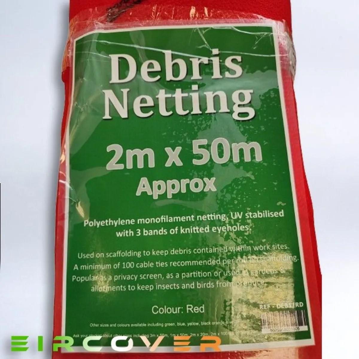 Windbreak Netting Standard  2m x 50m 70 gsm Red - Image 1
