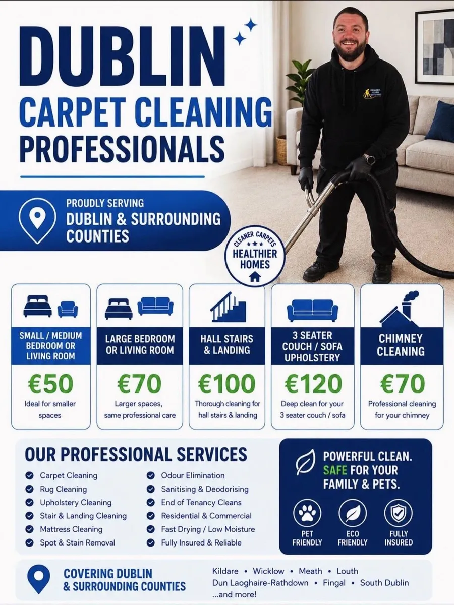 Carpet, Upholstery and Chimney cleaning