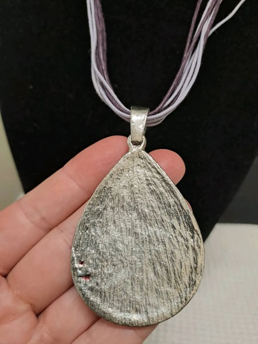Statement Teardrop Pendant Necklace - Image 3