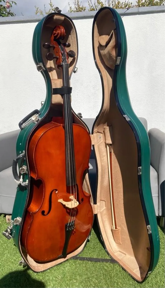 Lothar Semmlinger Cello - Full Size with bow and case - Image 3