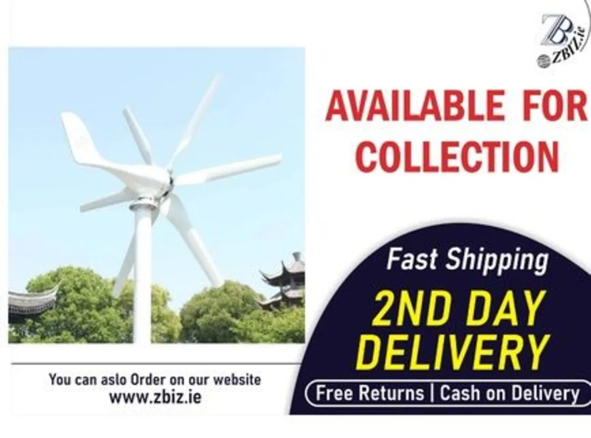 Wind Turbine Generator 800W 12V with Controller - Image 1