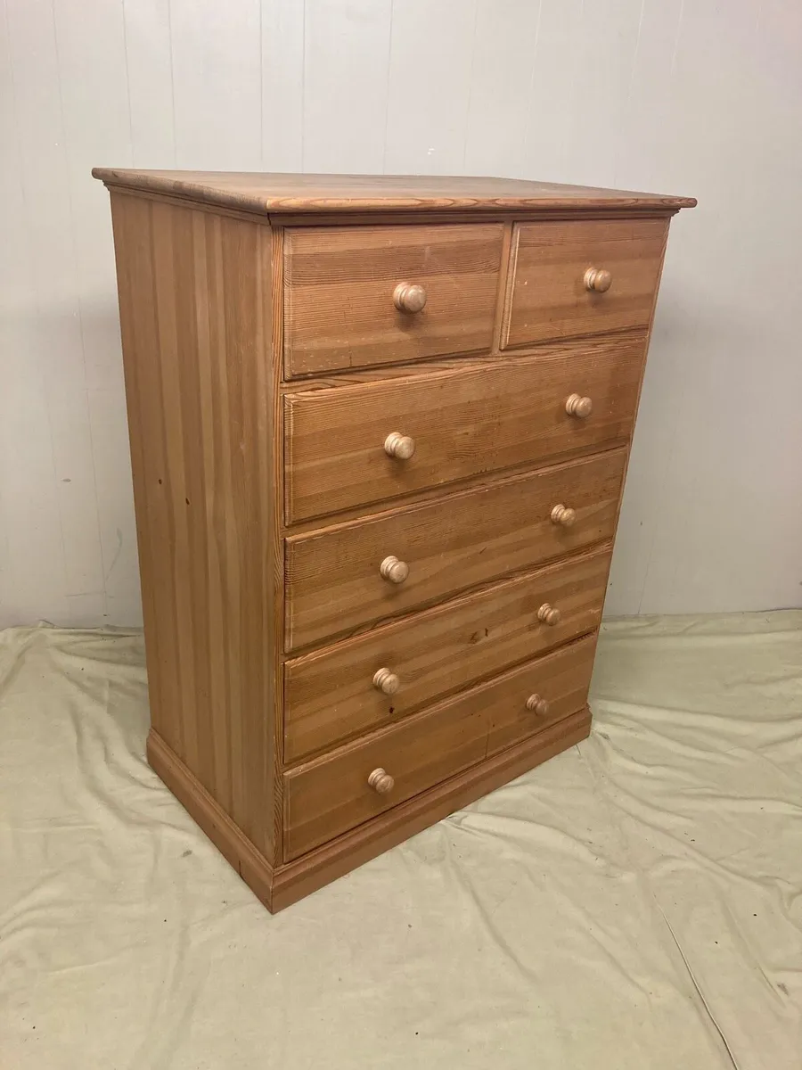 Chest Drawers Vintage Pine - Image 3