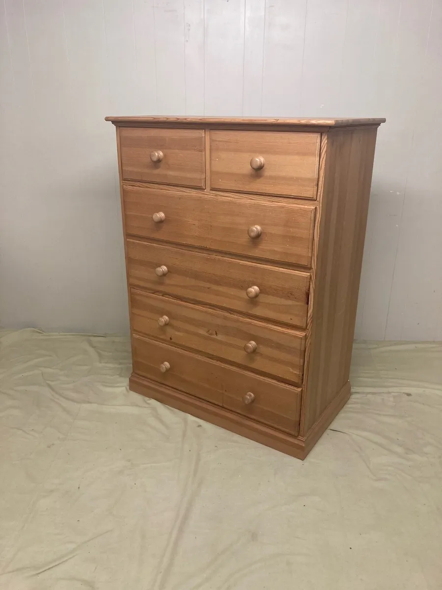 Chest Drawers Vintage Pine - Image 2