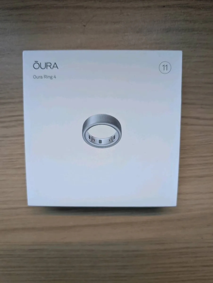 Oura Ring 4 - Size 11 - Brushed Silver - Image 2