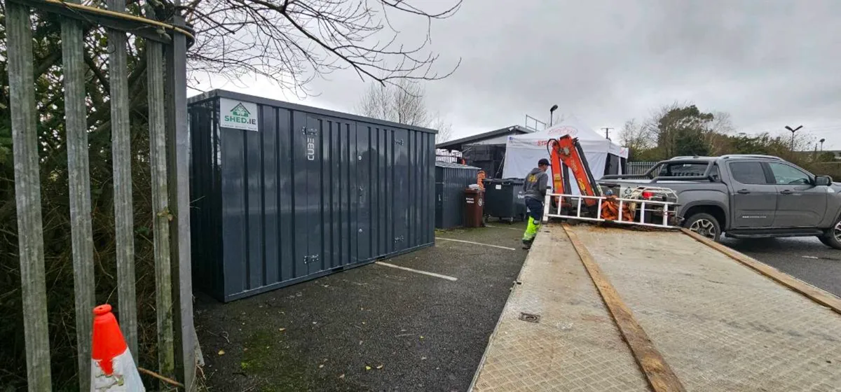Heavy-duty CUBE steel sheds , garden shed - Image 2