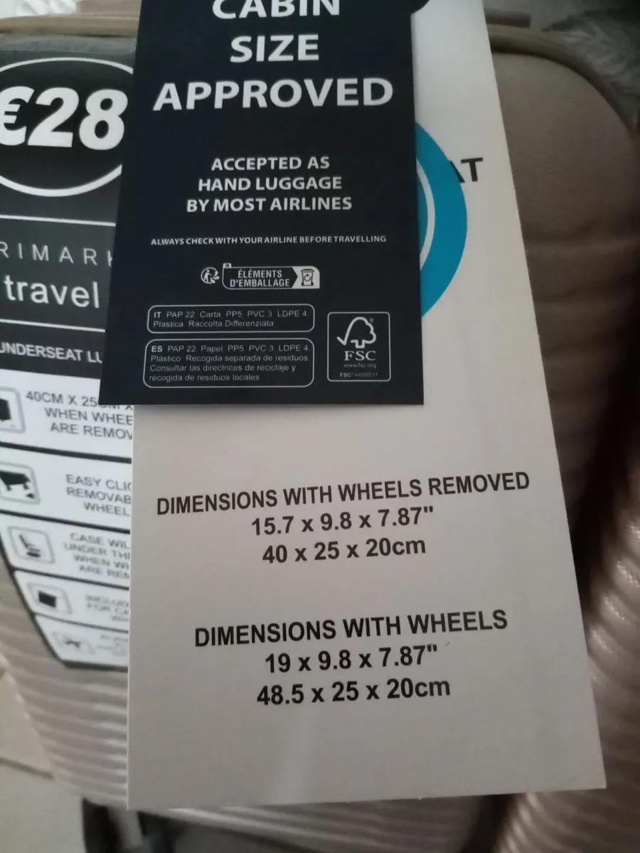 2 suitcases removable wheels - Image 2