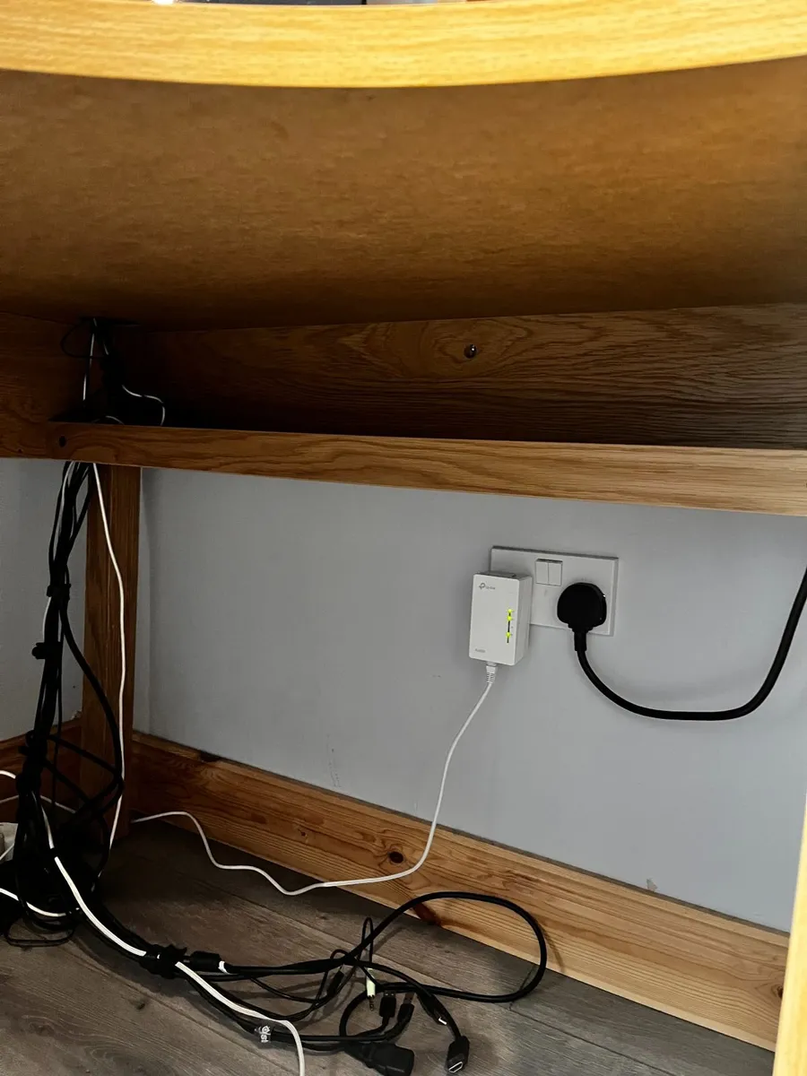 MICKE Corner workstation Oak Veneer - Image 3