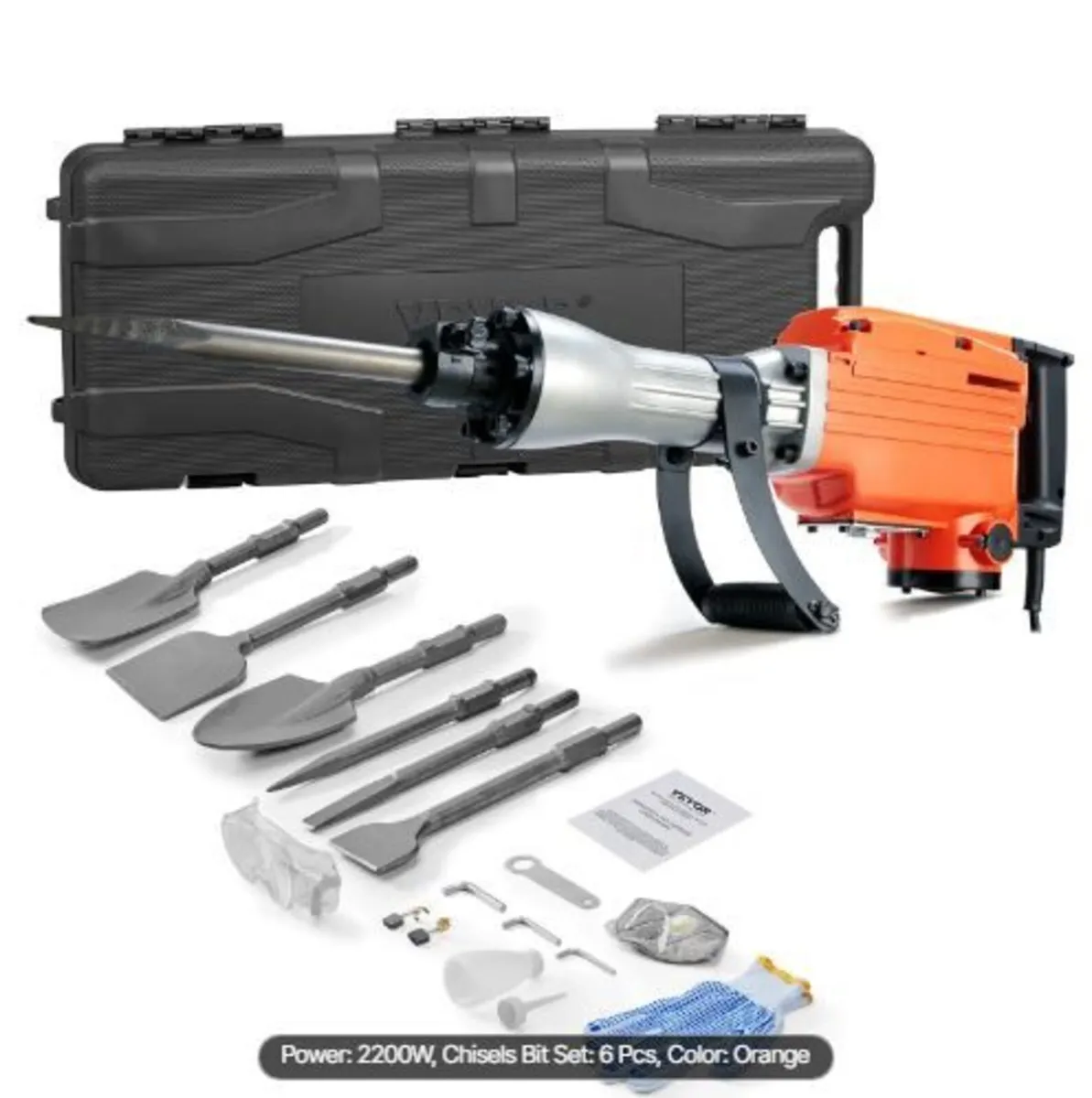 Demolition Jack Hammer Concrete Breaker 2200W - Image 3