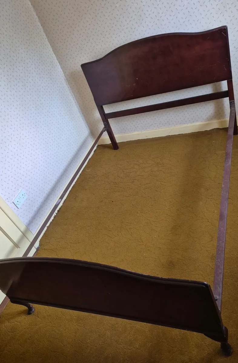 Bed Ends and Irons, Mahogany, Double - Image 1