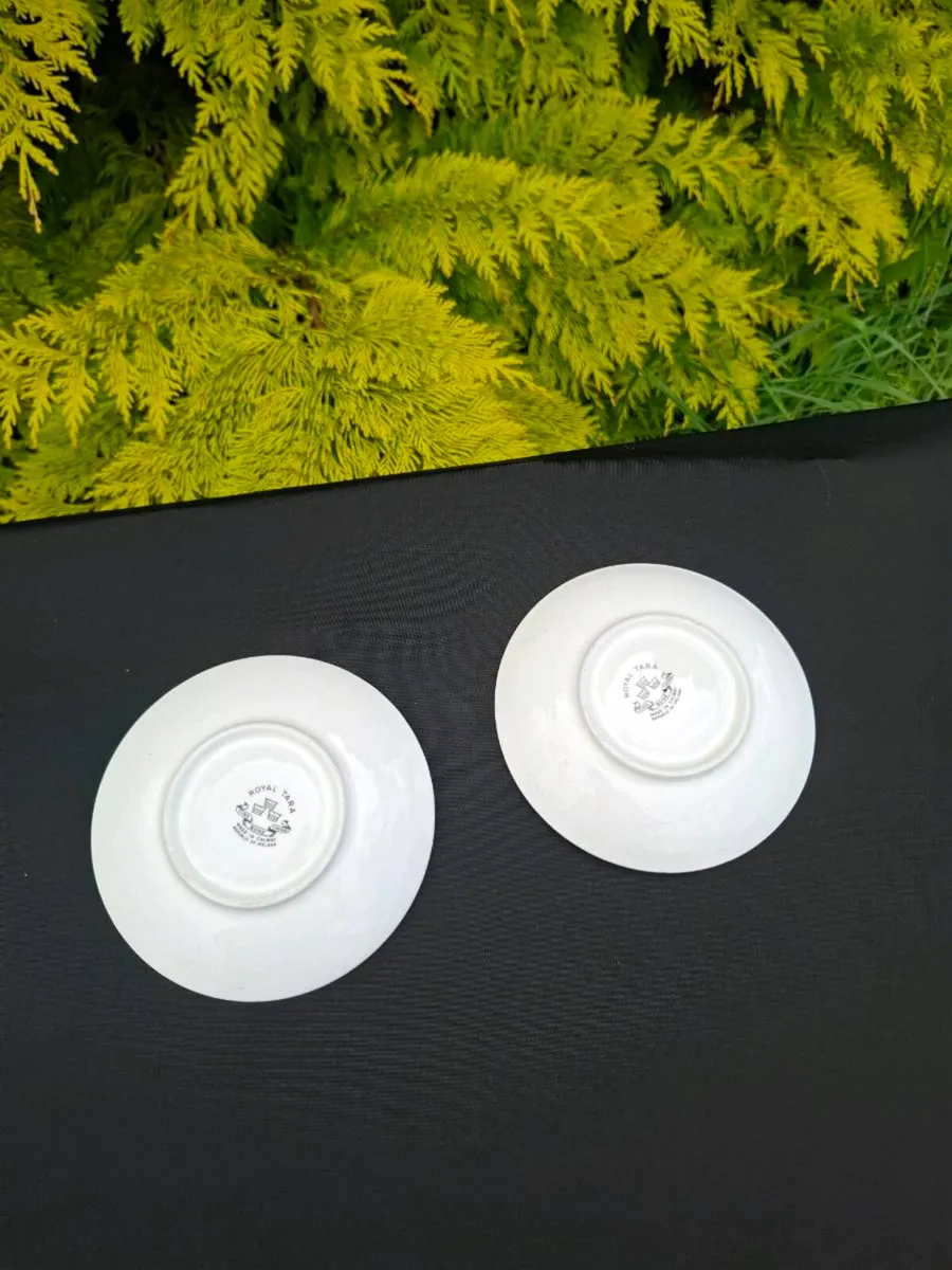 2 china royal tara saucers - Image 2