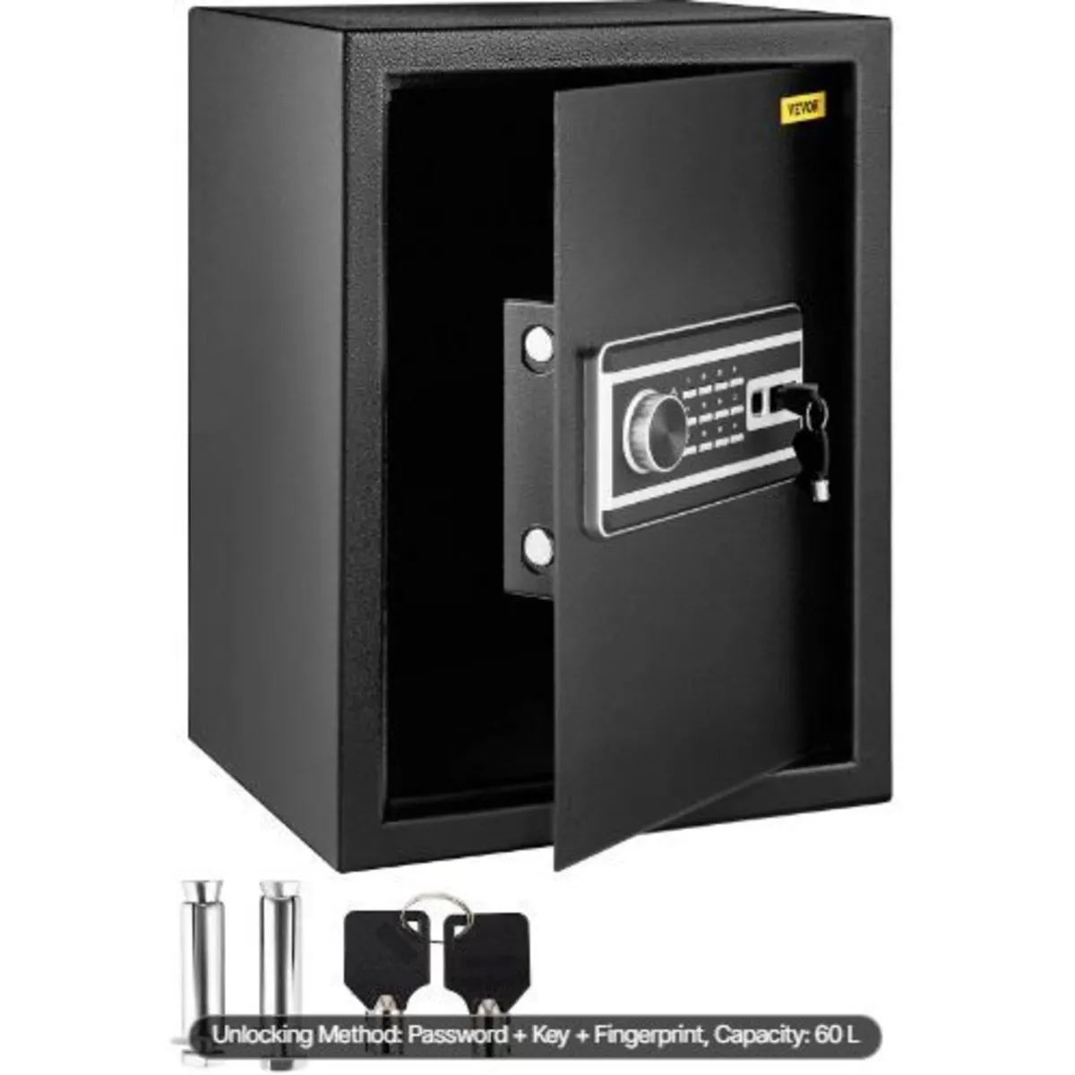 Safe Box, 60 L Money Safe with Fingerprint - Image 1