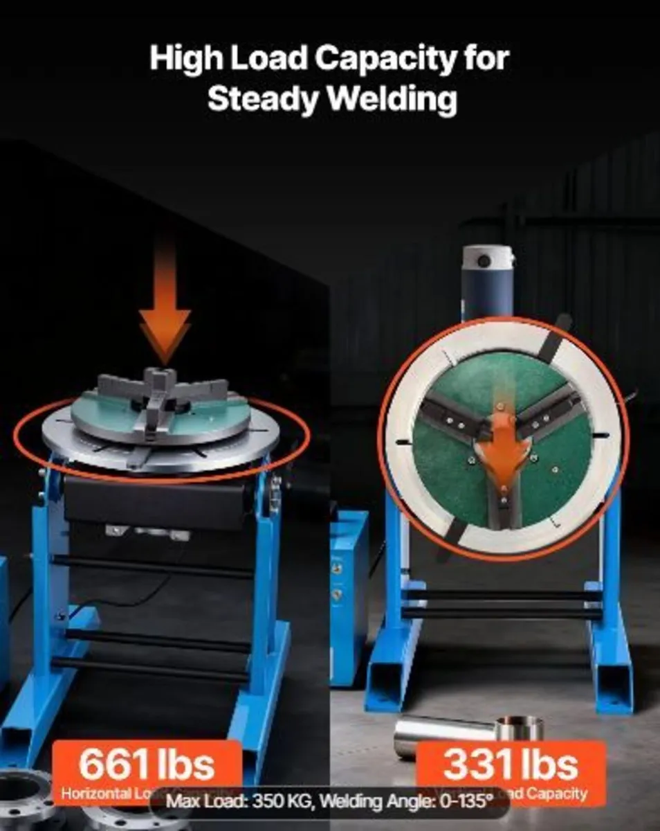 Rotary Welding Positioner, 300 kg Load Capacity - Image 2