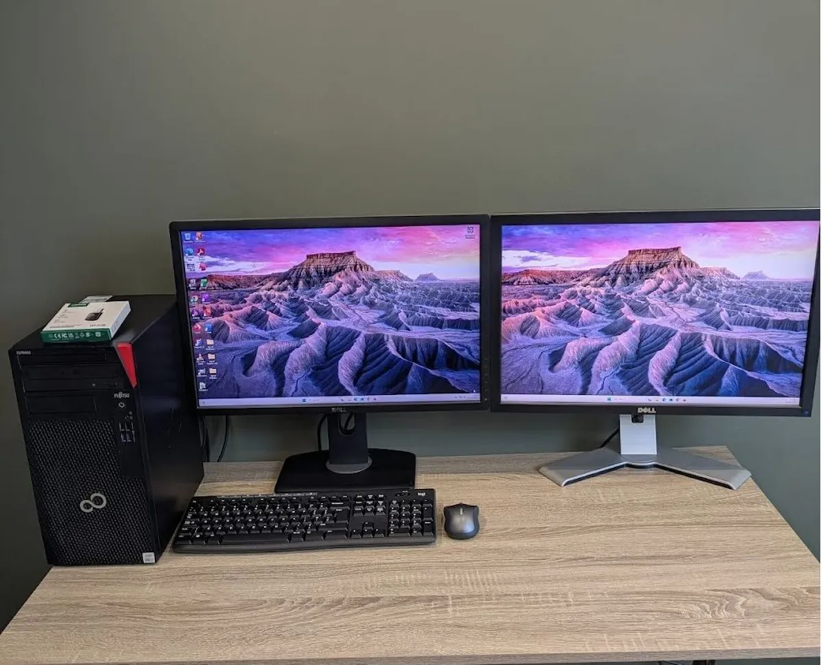 i7 10th Gen PC 16GB 1TB 24" monitor Win 11 Wifi - Image 1