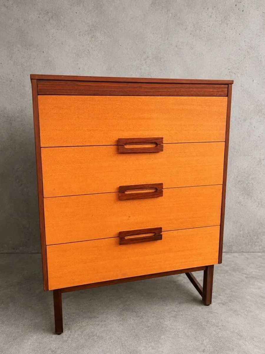 Mid century teak drawers vintage retro Danish - Image 3
