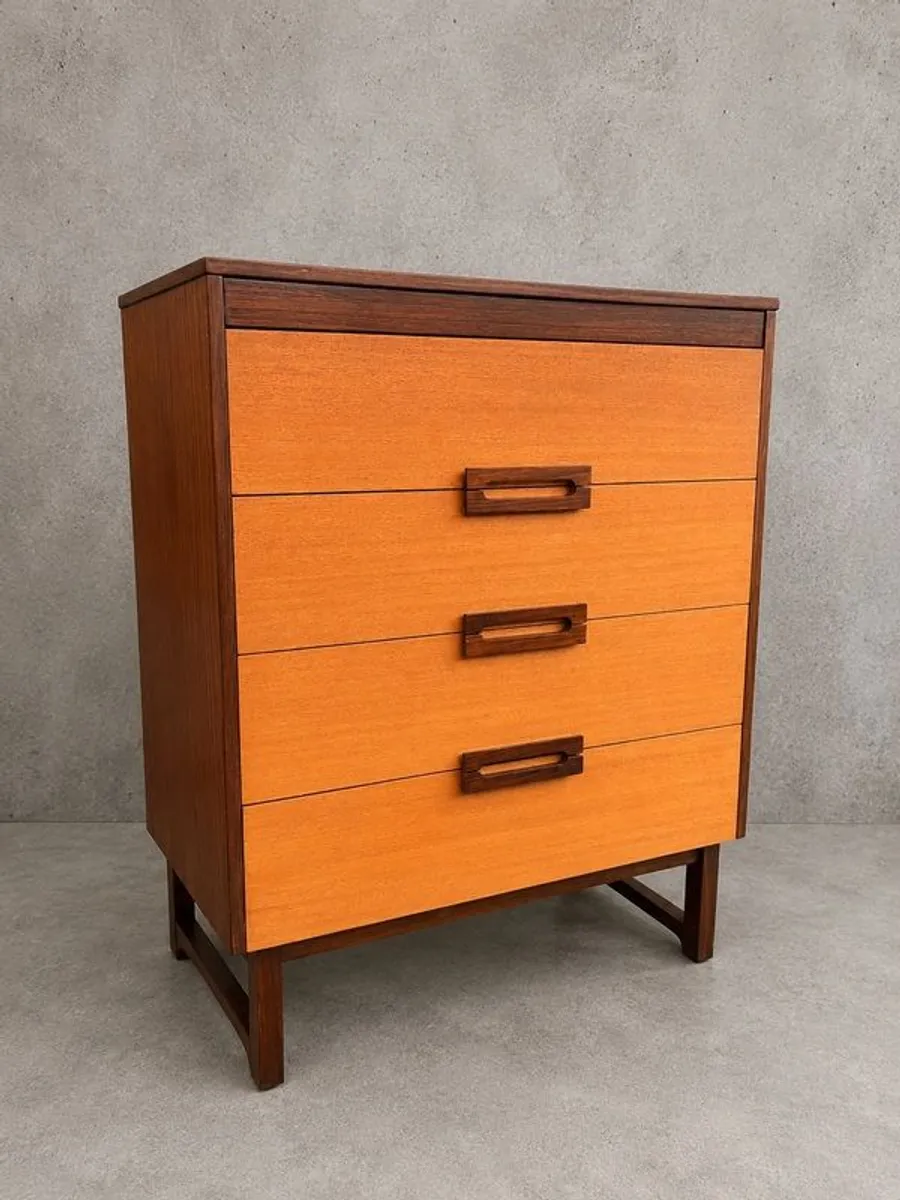 Mid century teak drawers vintage retro Danish - Image 1