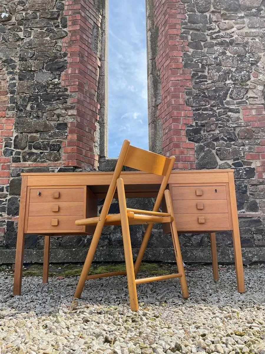 Mid century Danish desk vintage - Image 2