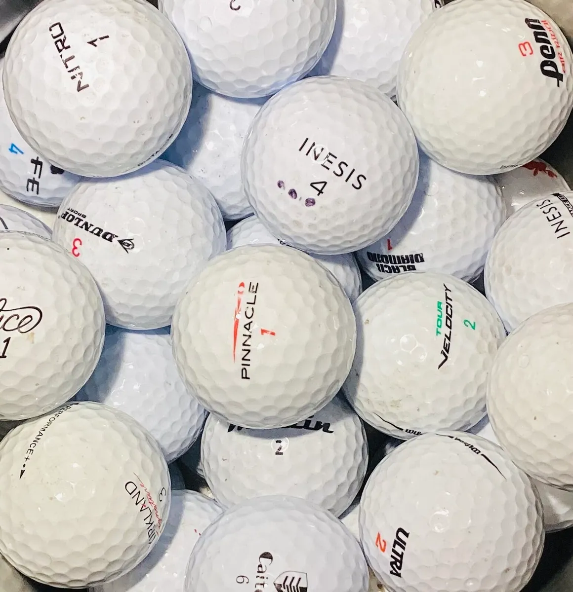 100 golf balls - Image 1