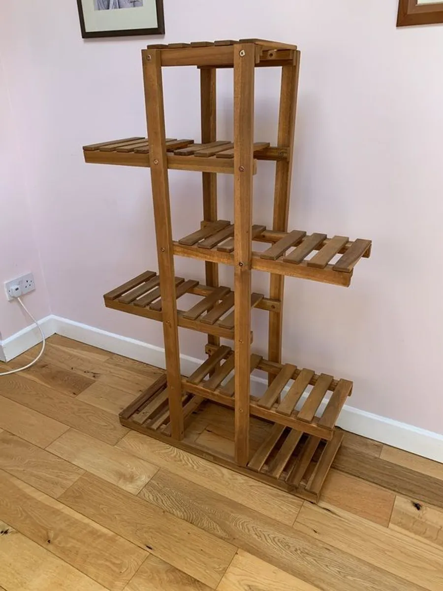 Hardwood plant stand - Image 2