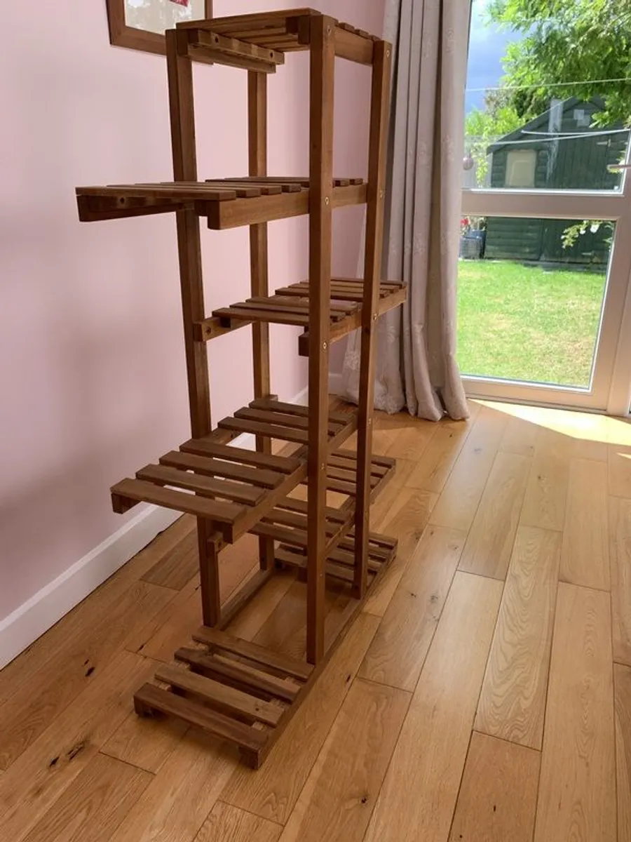 Hardwood plant stand - Image 3