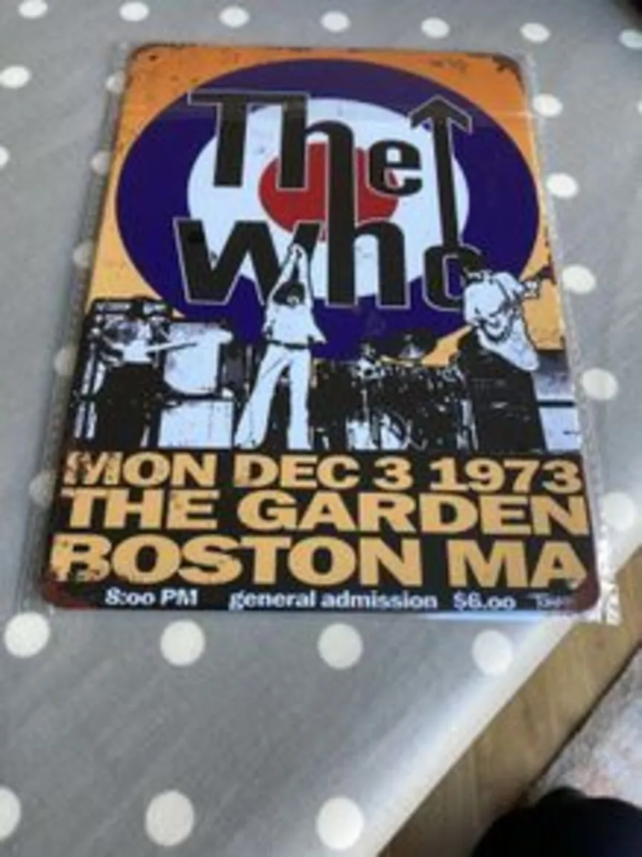 The WHO Metal Wall Plaque,
