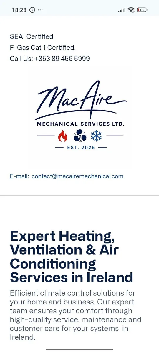 HVAC install-service-maintenance-commissioning