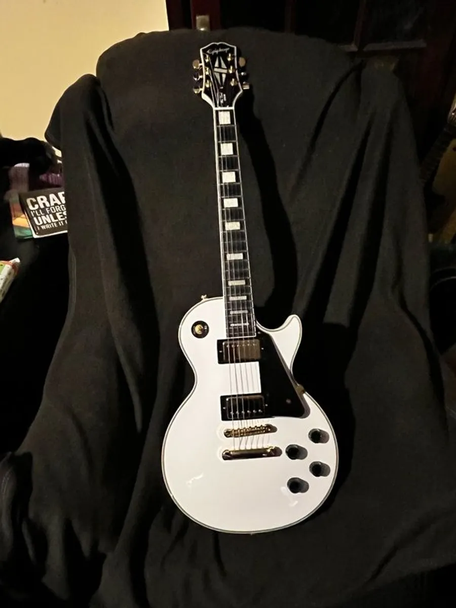 Epiphone Les Paul Custom Alpine White - Image 1