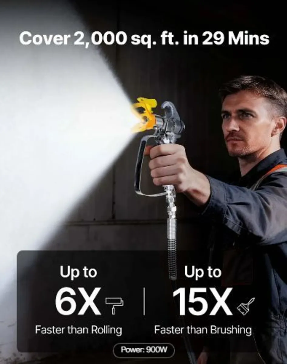 Stand Airless Paint Sprayer, 900W - Image 3
