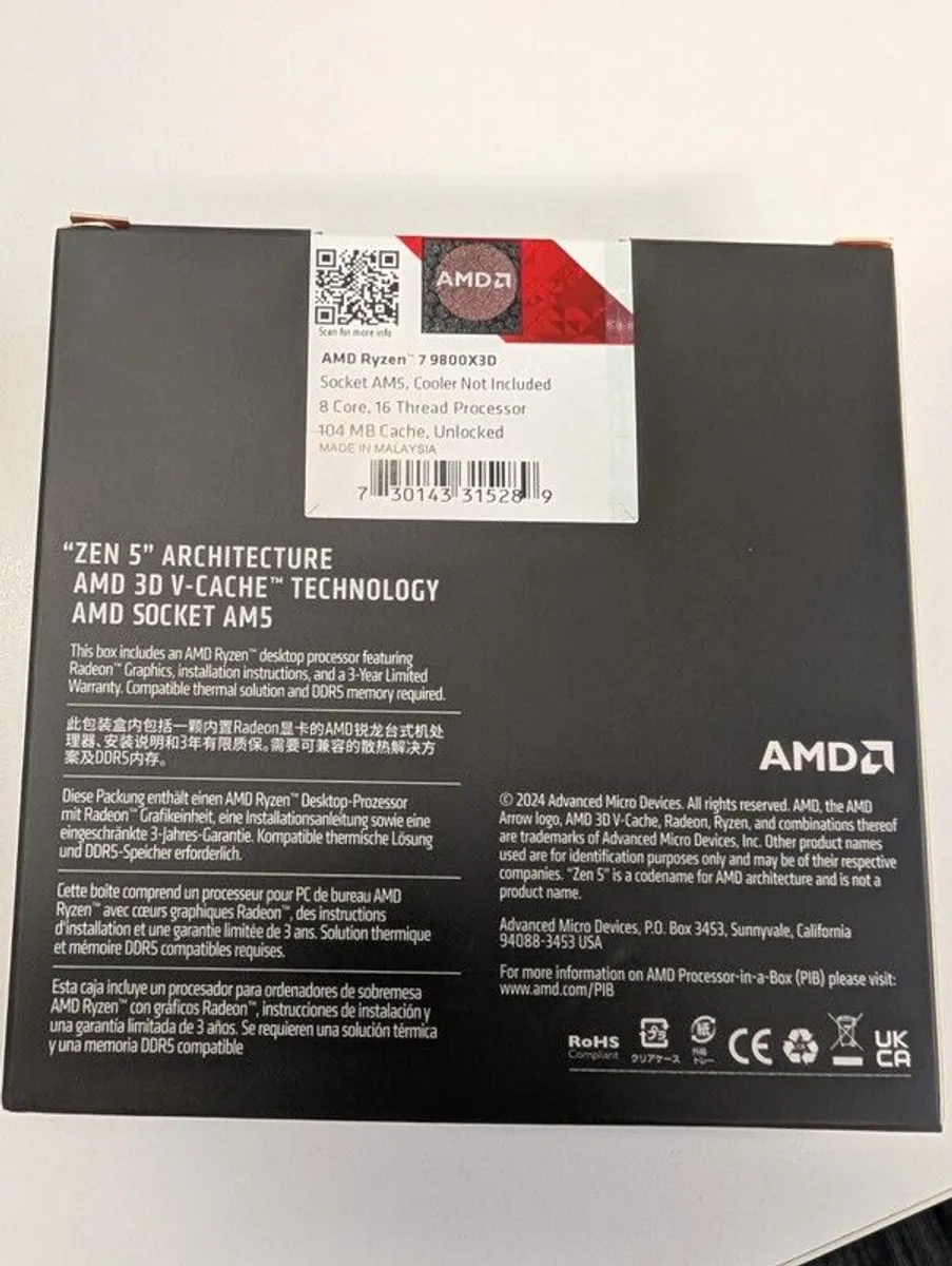 Processor AMD Ryzen 7 9800X3D - Image 3
