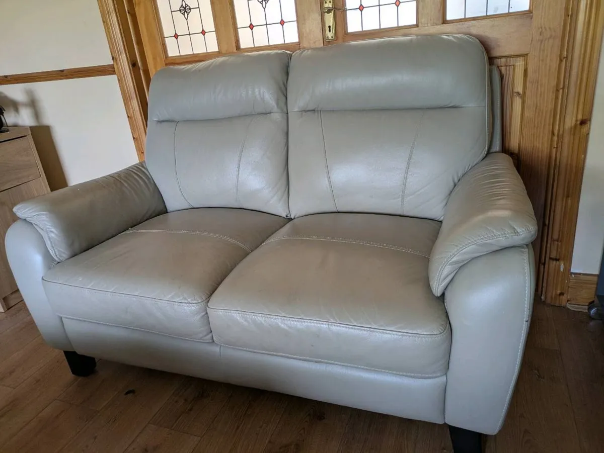 2 seater leather sofa
