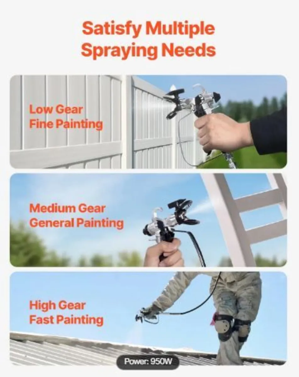 Stand Airless Paint Sprayer, 950W - Image 3