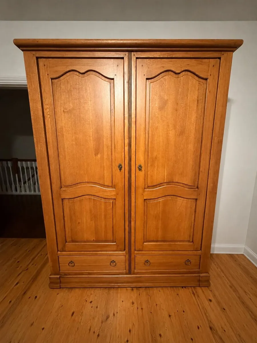 Solid Oak Freestanding Wardrobe - Image 1