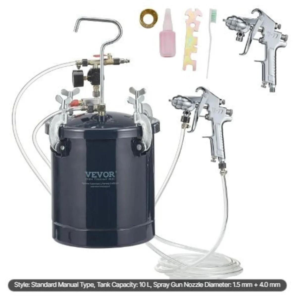 Spray Paint Pressure Pot Tank, 10L/2.5gal Air - Image 4