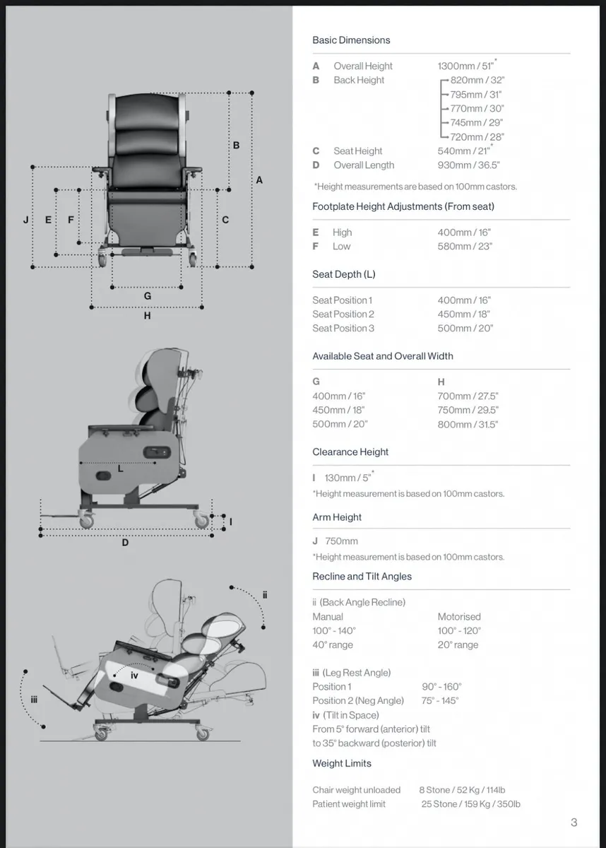 Medical Chair, Specialist Milano for elderly - Image 4