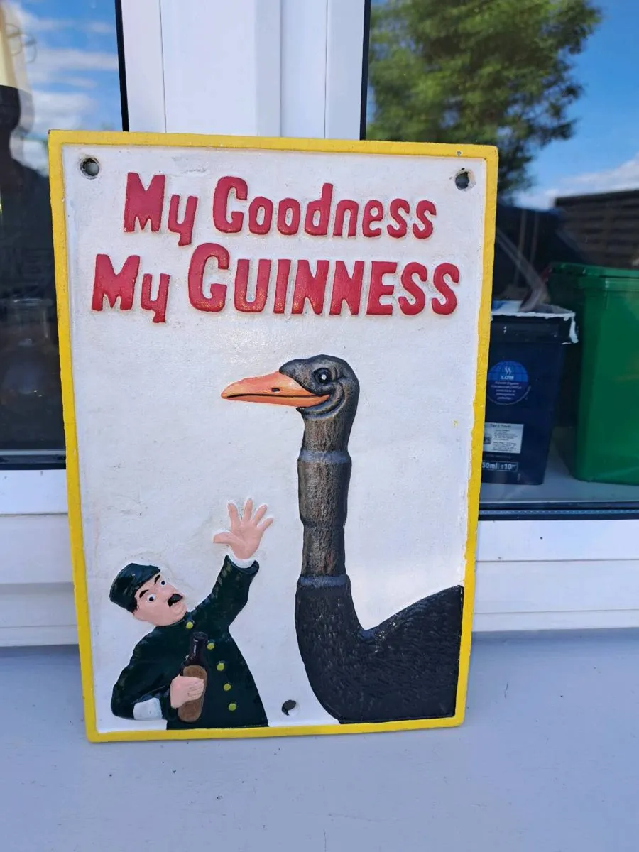 Large Guinness cast iron sign