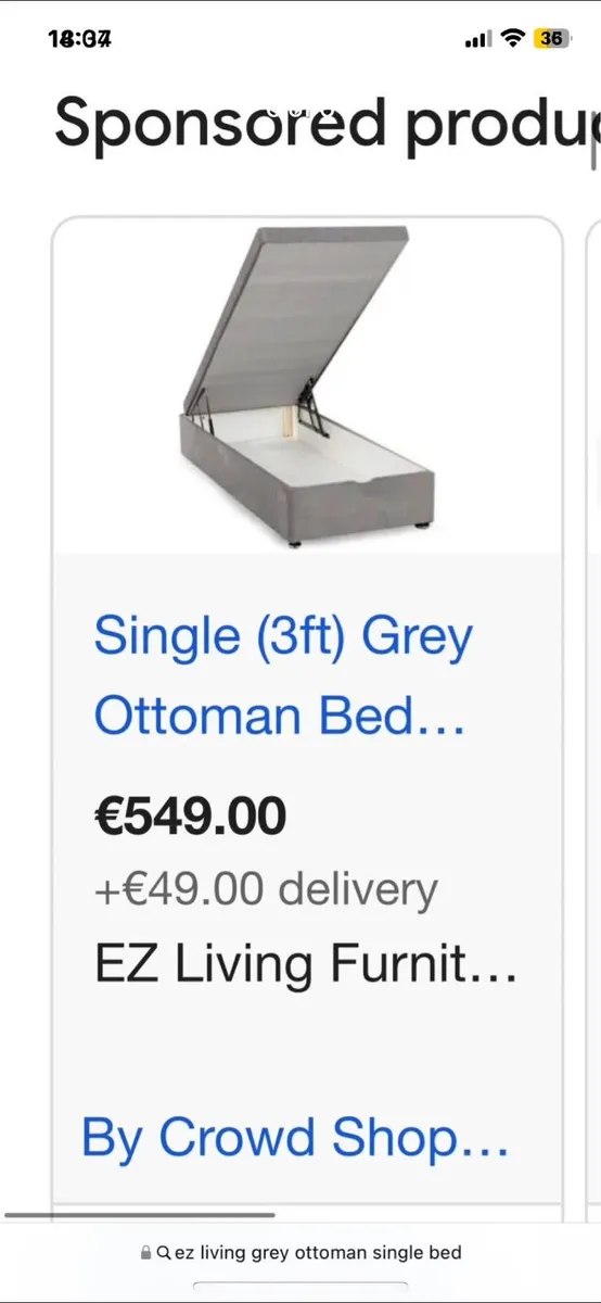 Single Bed Base - Image 1