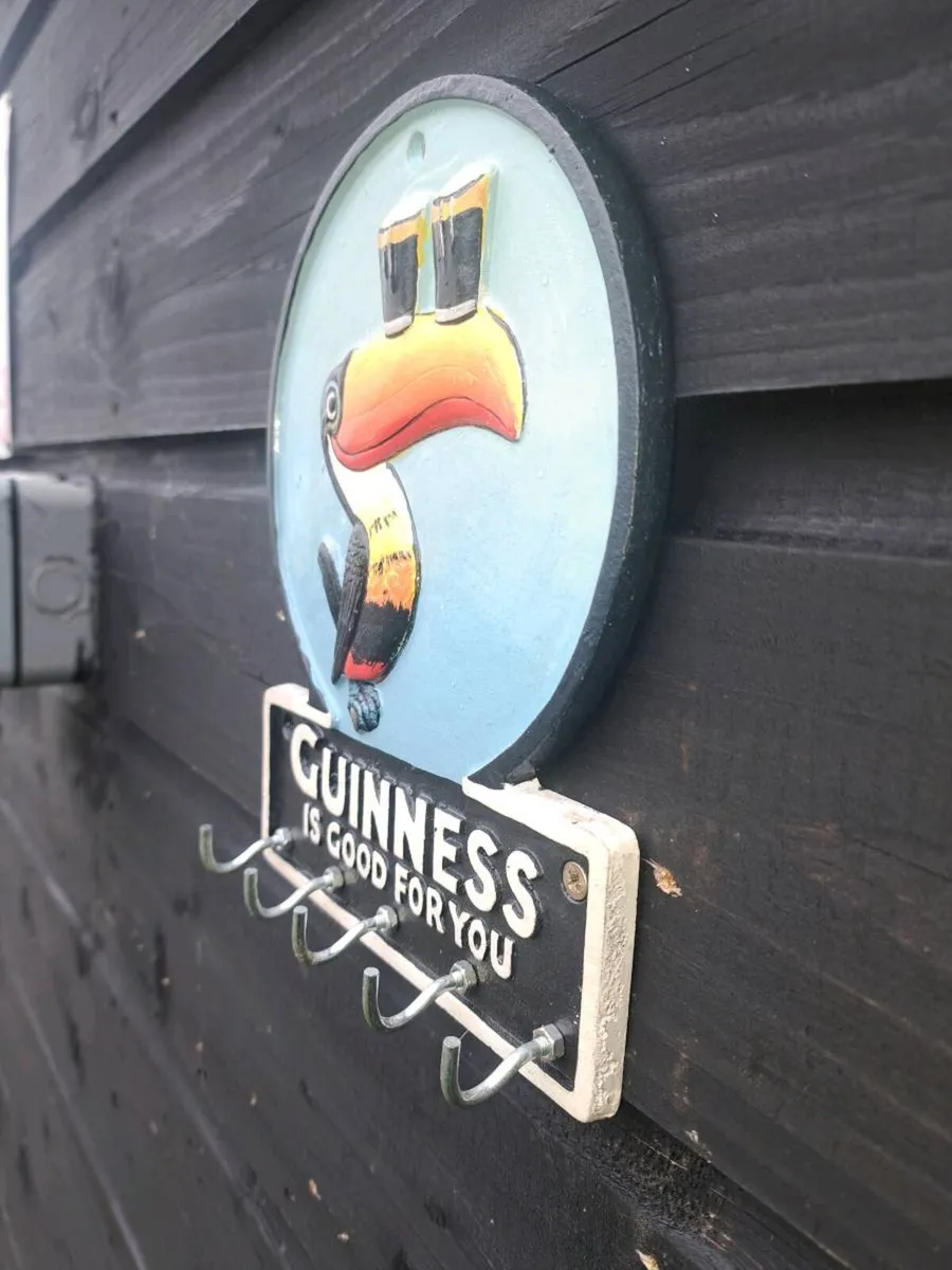 Guinness  cast iron  key ring  holder - Image 2