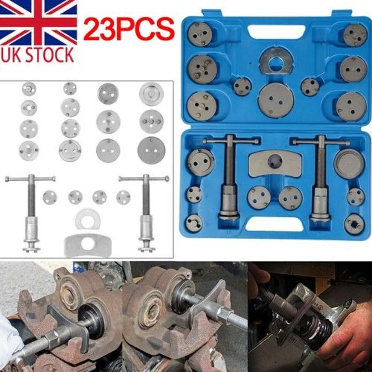 22pc Universal Disc Brake Caliper Piston Rewind Wi
