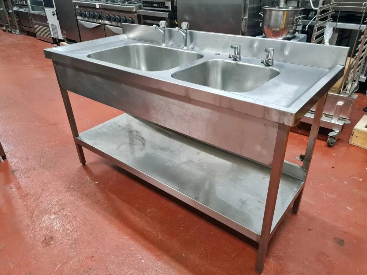 Stainless Steel Double Sink - Image 1