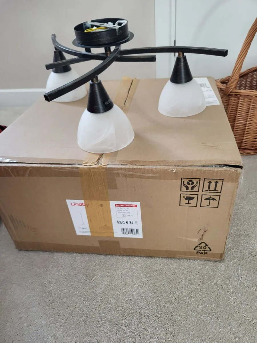 2 x Ceiling Light Fittings - Image 2