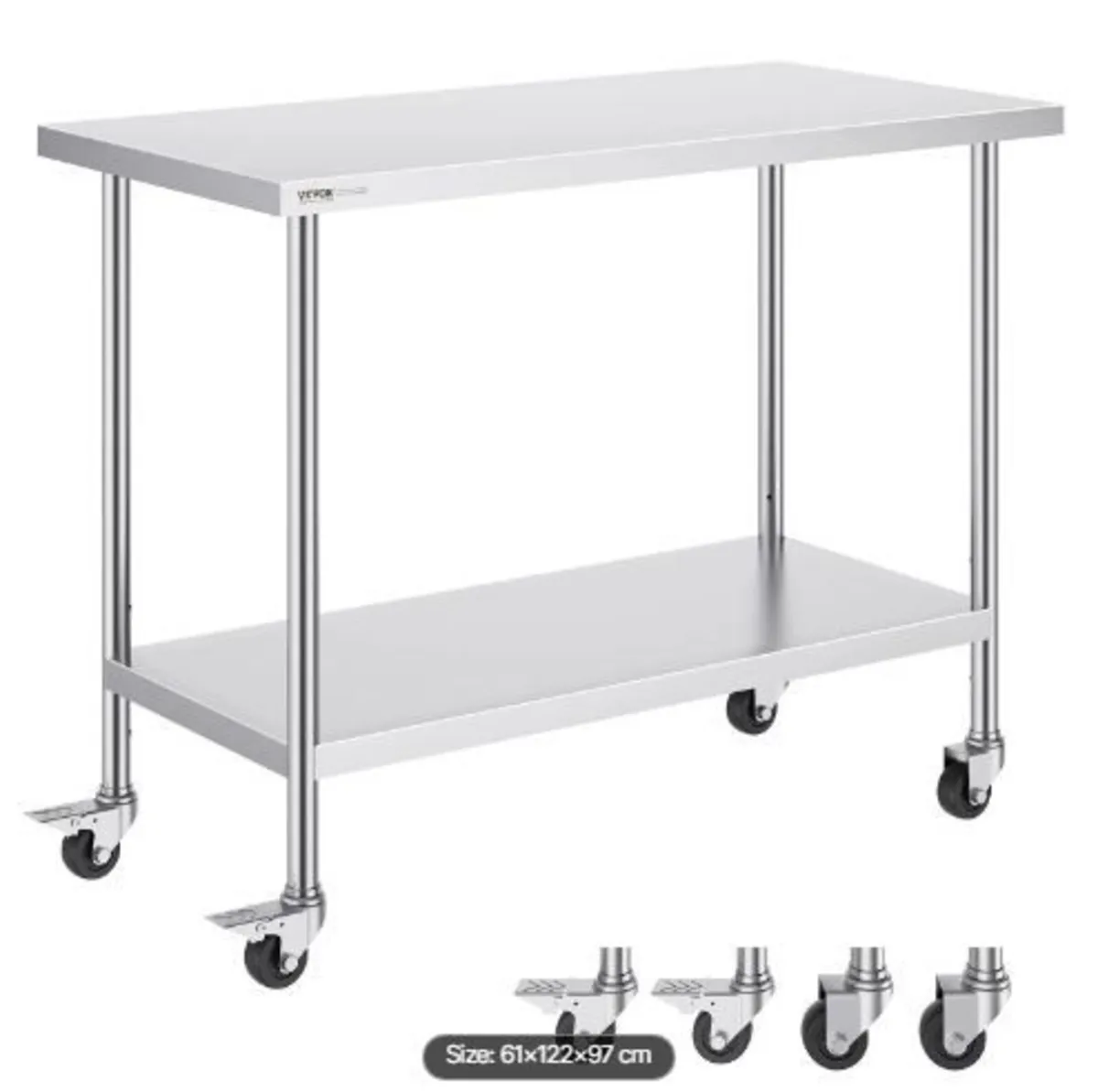 Stainless Steel Work Table 24 x 48 x 38 Inch - Image 1