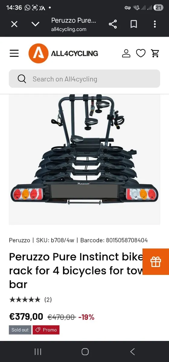 4 rack bike carrier - Image 1