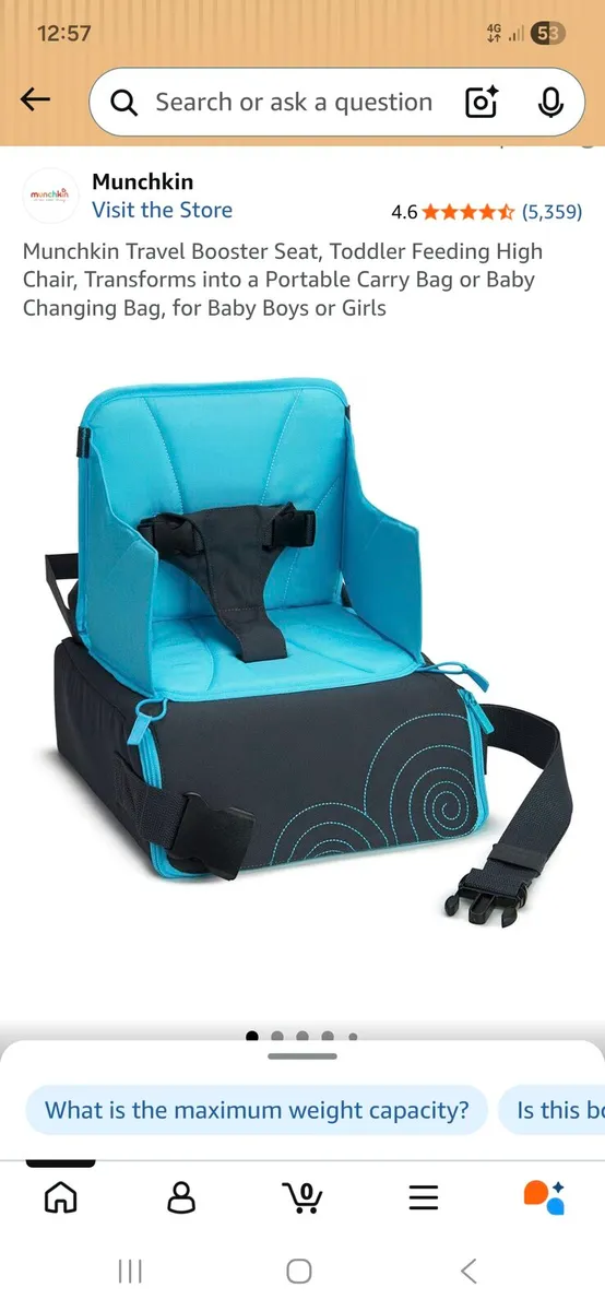 Munchkin travel booster seat - Image 2