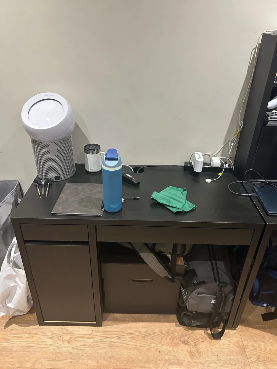 IKEA Corner Workstation Desk + Side Desk - Image 2