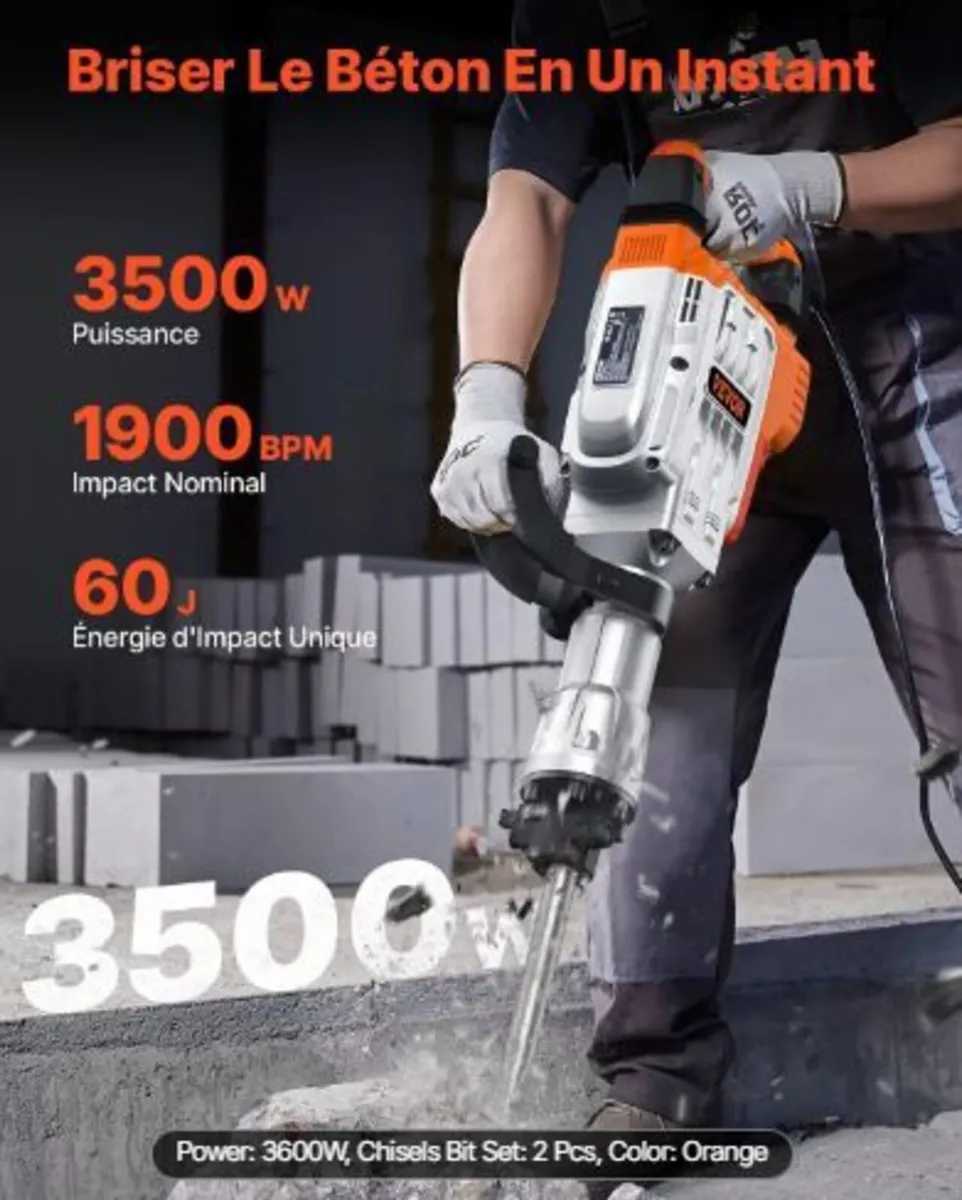 Demolition Jack Hammer, 3500W - Image 2
