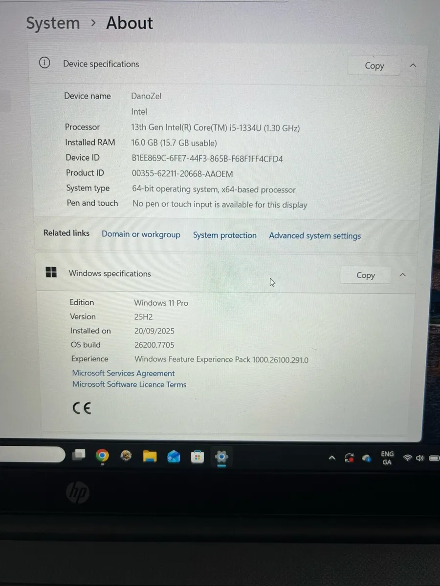 Hp 15.6” laptop (Fast i5 13th Gen, 16GB) W11 pro - Image 3