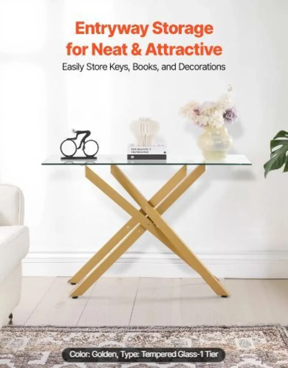 Glass Coffee Table, Modern Rectangle - Image 1