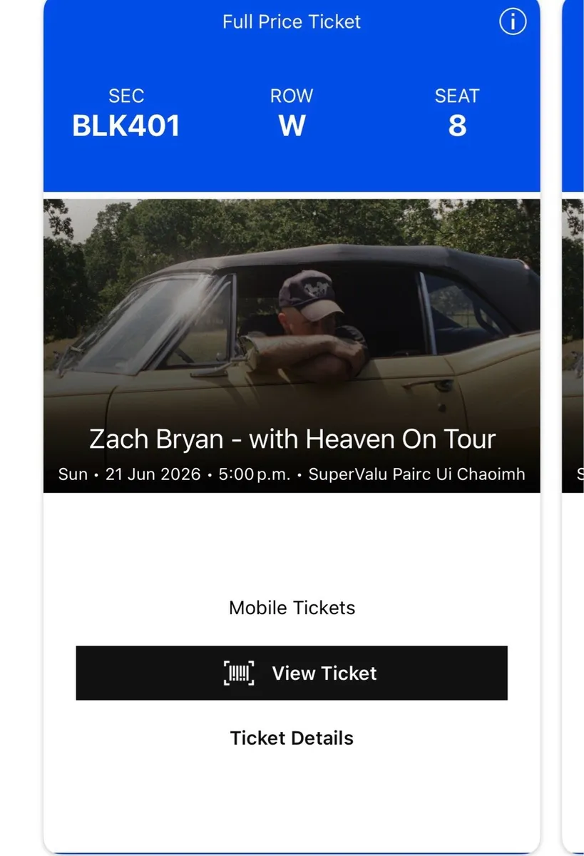 Zack Bryan Tickets Sunday - Image 3