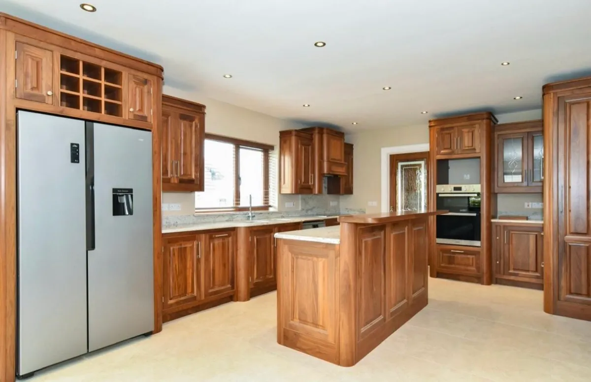 SOLID WALNUT INLAID KITCHEN & APPLIANCES - Image 1