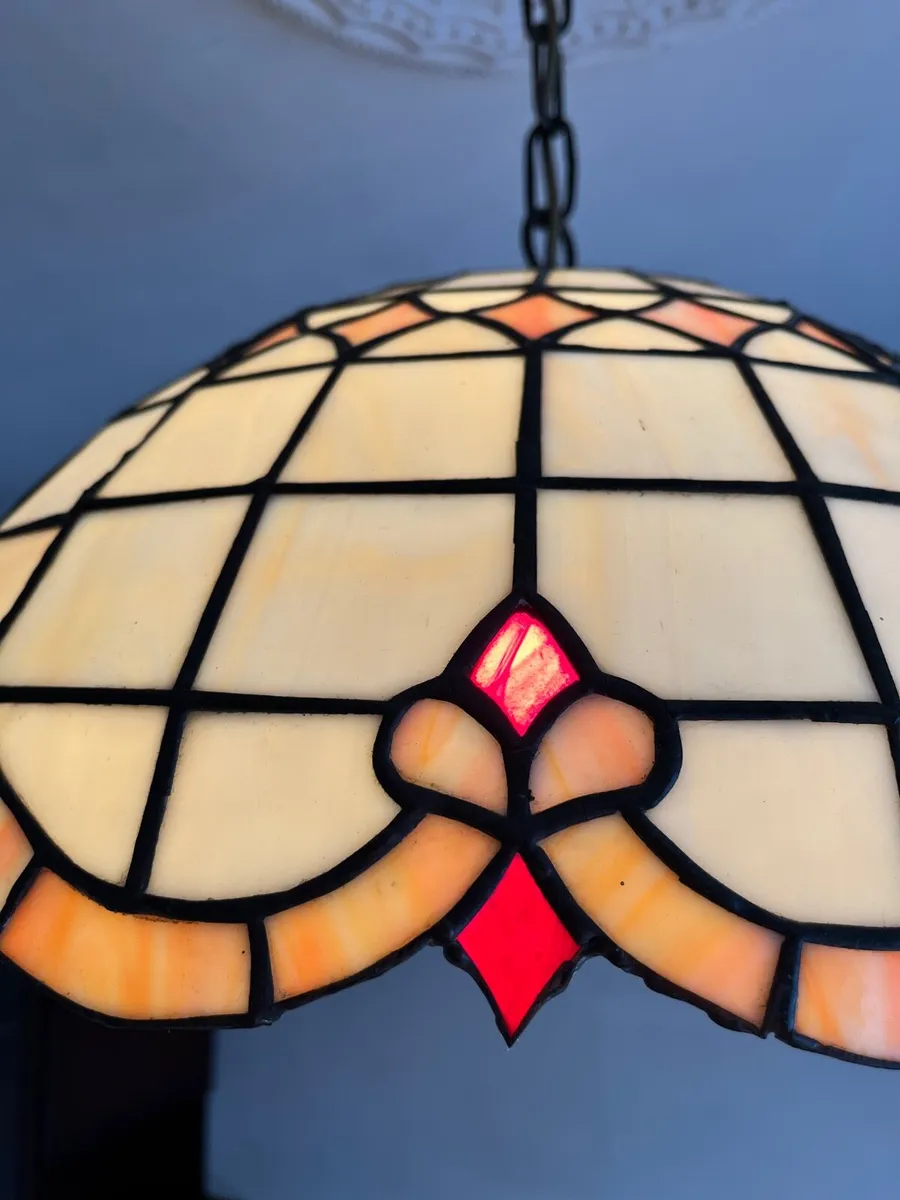 Tiffany Style Stained Glass Lampshade - Image 2