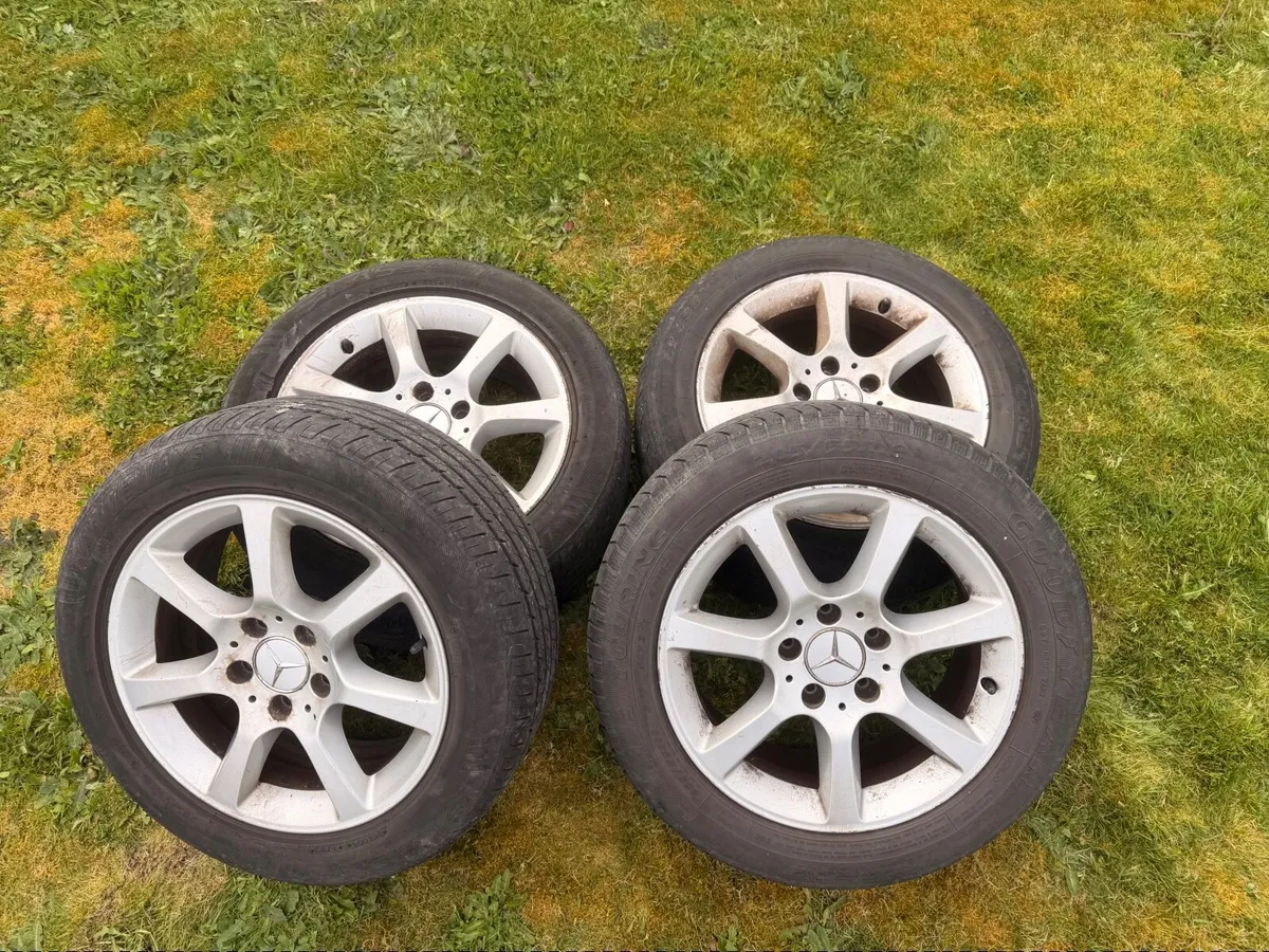 Set of 16 inch original  Mercedes wheels 5x 112 - Image 4